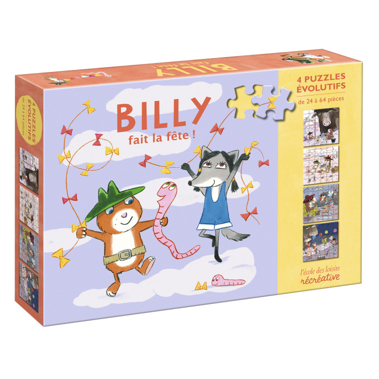 Billy fait la fête - 4 puzzles évolutifs - Catharina Valckx - EDL