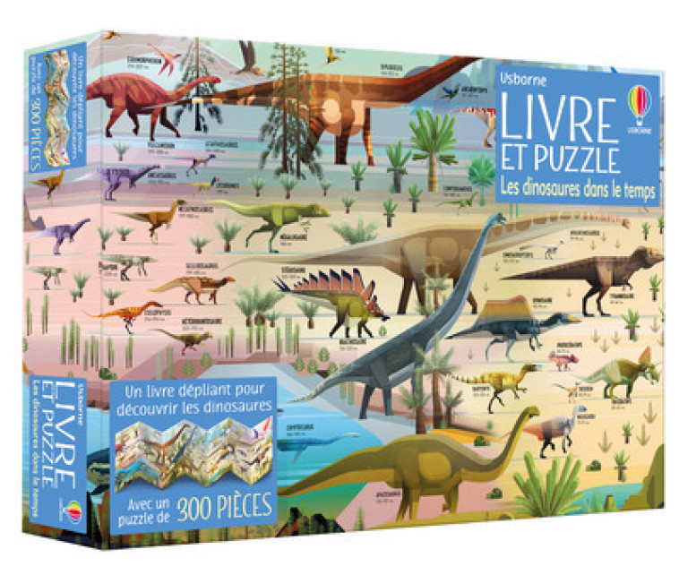 Les dinosaures dans le temps - Coffret Livre et puzzle - Rachel Firth, Darren Naish, Samantha Barrett, Pascal Varejka - USBORNE