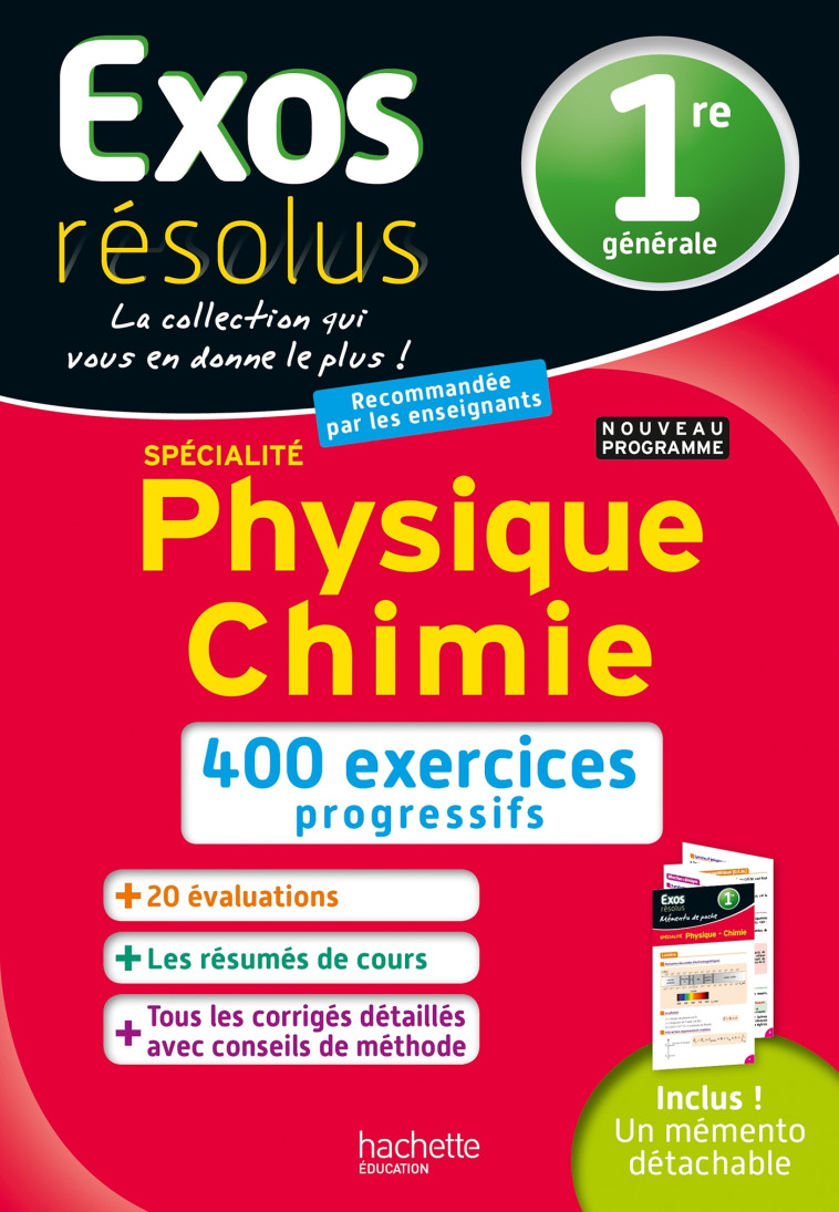 Exos Résolus SPECIALITE Physique-Chimie 1re - Frédérique De La Baume, Stéphane Blat, Raphäel Marteletti - HACHETTE EDUC