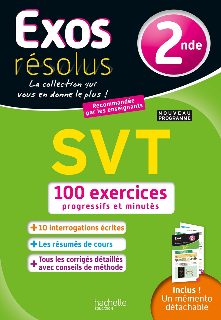 Exos résolus - SVT 2nde - Patrice Delguel, Yannick PESSOTTO - HACHETTE EDUC