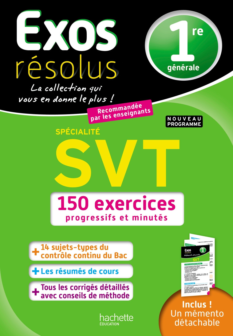 Exos Résolus - SPECIALITE SVT 1ère - Patrice Delguel, Nathalie Fabien - HACHETTE EDUC