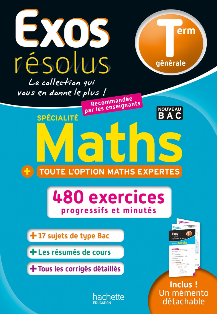 Exos Résolus Spécialité Maths (+ Maths expertes) Terminale - Claudine Renard, Geneviève GUILLAUMIN - HACHETTE EDUC