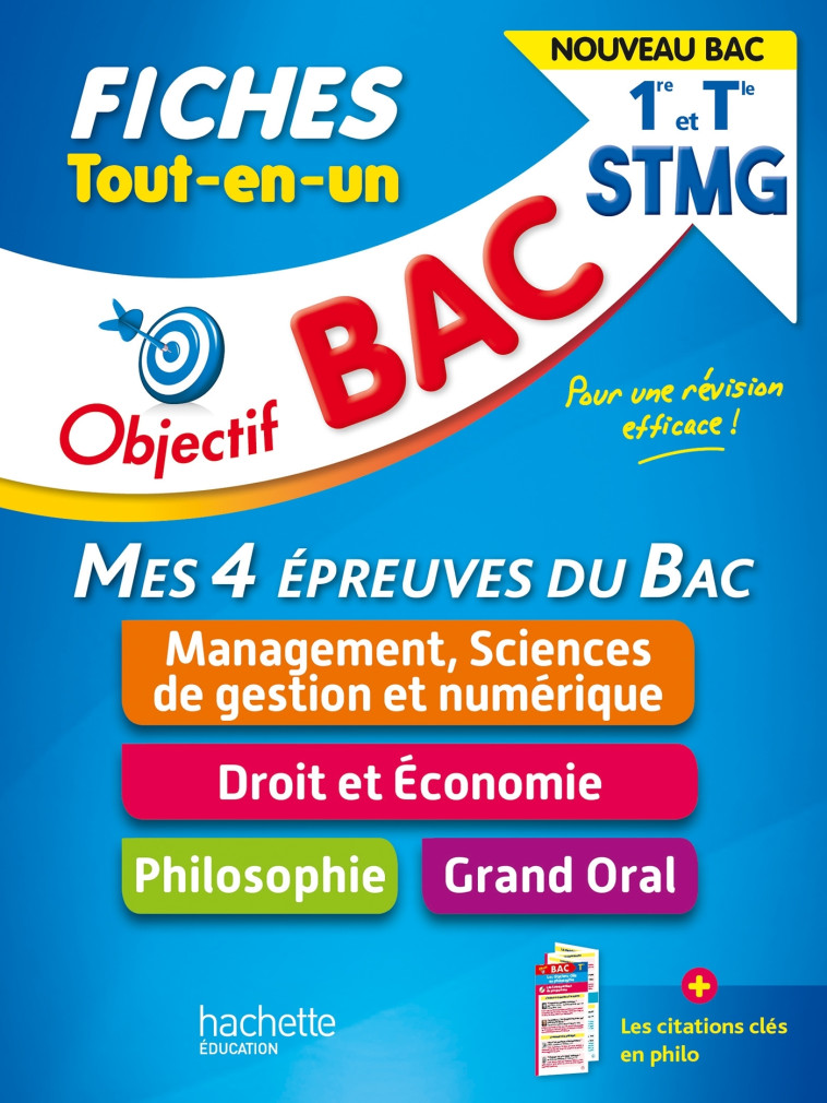 Objectif BAC Fiches Tout-en-un 1re et Tle STMG - N. Bloch, Stéphanie Di Costanzo, Delphine Roberjot Duthion, Bruno Bonnefous, Marc Geronimi, David Leccia, Isabelle Lisle, Mikaël Garandeau, Sylvie Beauthier - HACHETTE EDUC