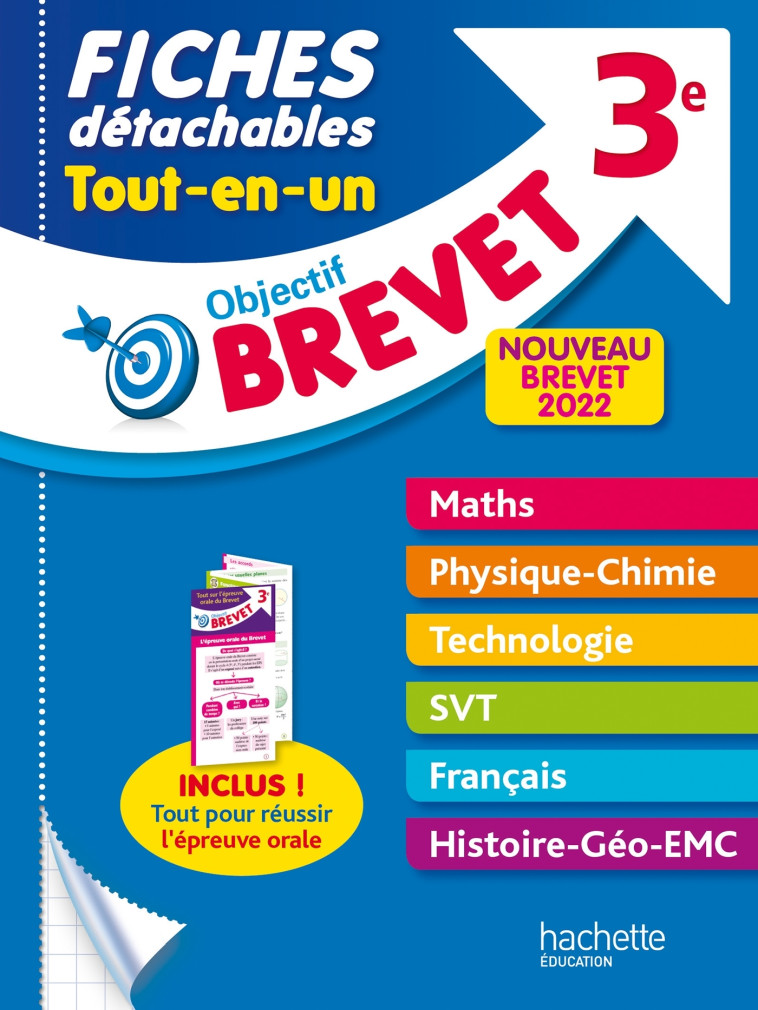 Objectif Brevet Fiches Tout-en-un 2022 - Nicolas Clamart, Sébastien Dessaint, Malorie Gorillot, Isabelle Lisle, Richard Basnier - HACHETTE EDUC