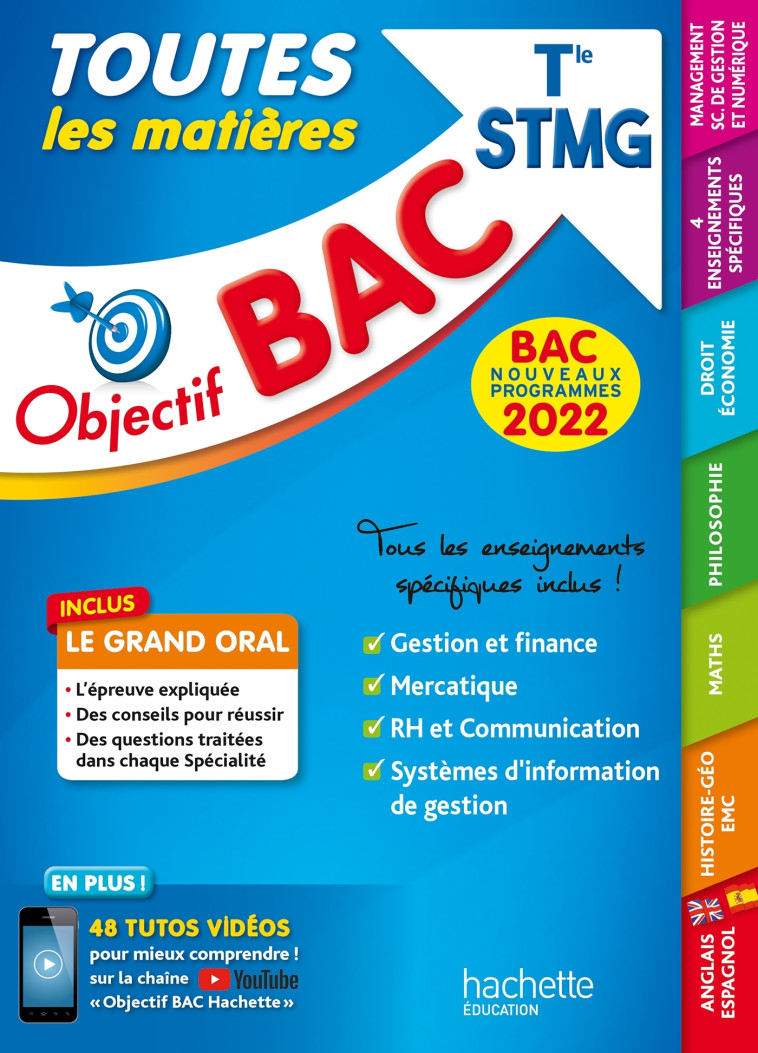 Objectif Bac - Term STMG Toutes les matières, BAC 2022 - Nicolas Bloch, Alain Prost, Caroline Garnier, Oscar Torres Vera, Stéphanie Di Costanzo, T. Beschmout, Delphine Roberjot Duthion, Yohann Durand, Nathalie Nieuviarts, Cédric Climent, Marie-Sophie Cutt