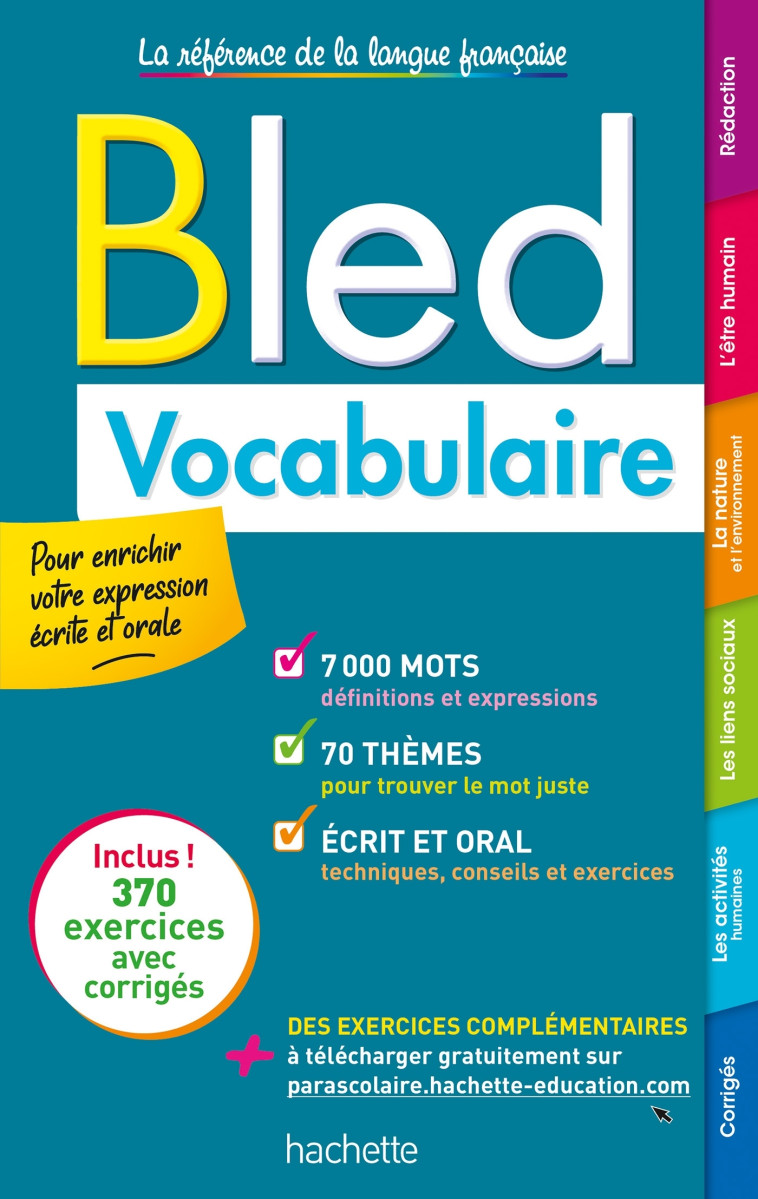 Bled Vocabulaire - Daniel Berlion, A.L. Chat, R. Lequeux - HACHETTE EDUC