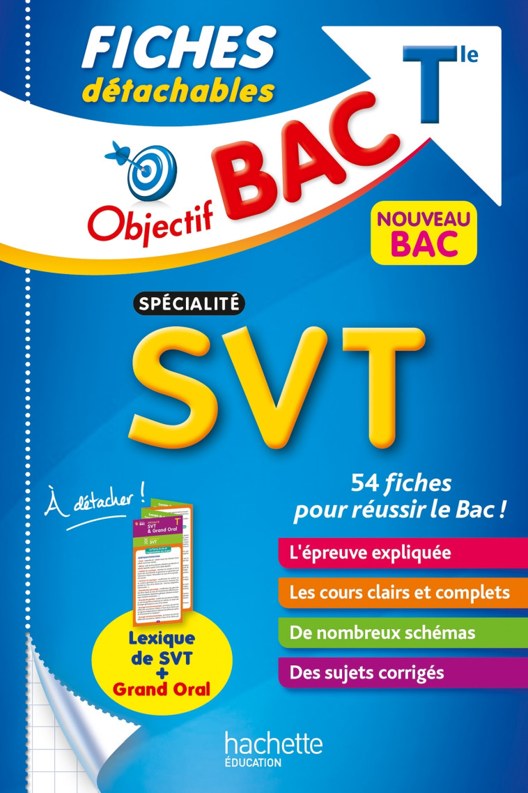 Objectif BAC Fiches détachables Spécialité SVT Tle - Manon Corbin, Maxime Cauchois - HACHETTE EDUC