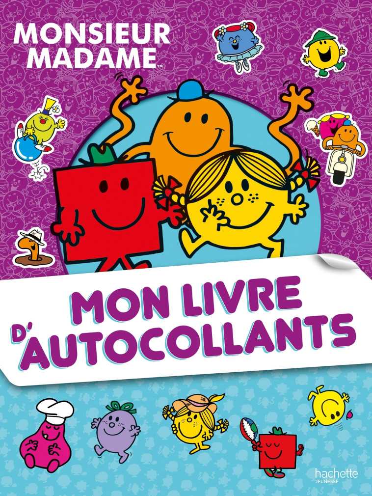 Mon livre d'autocollants - Monsieur Madame -   - HACHETTE JEUN.