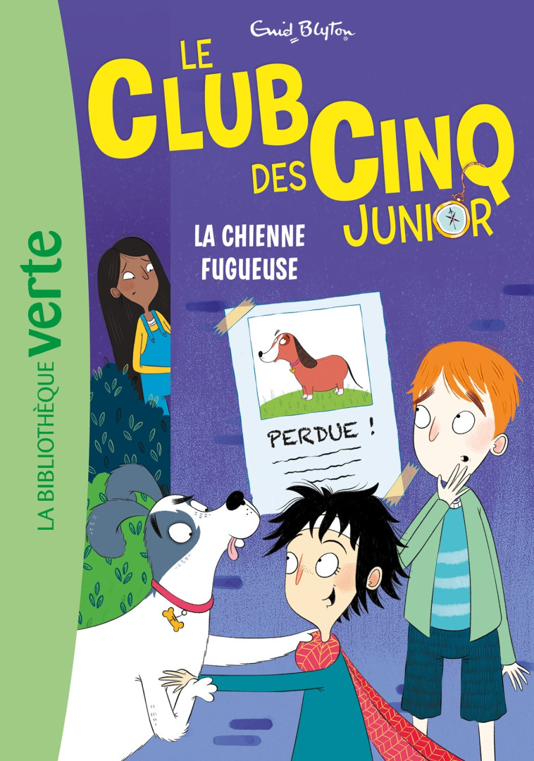 Le Club des Cinq Junior 12 - La chienne fugueuse - Enid Blyton - HACHETTE JEUN.