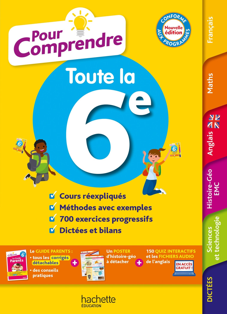 Pour comprendre Toute la 6e - Michèle Blanc, André Michoux, Catherine Reynaud, Pierre Reynaud, Isabelle Lisle, Sébastien Dessaint, Malorie Gorillot - HACHETTE EDUC