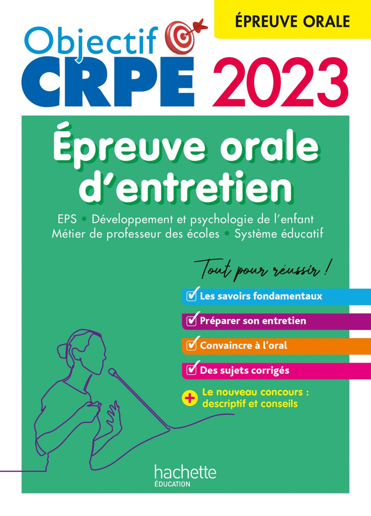 Objectif CRPE 2023 -  Réussir l'épreuve orale d'entretien - Carine Royer, Serge Herreman, Patrick Ghrenassia, Denis PASCO - HACHETTE EDUC