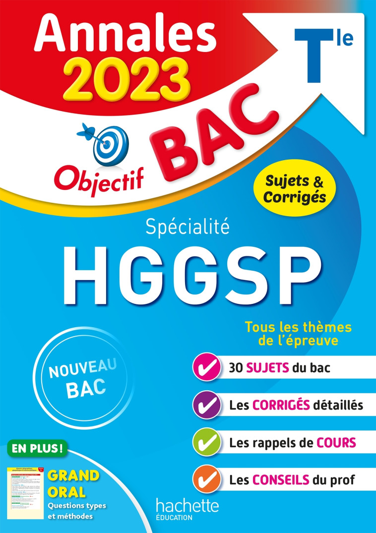 Annales Objectif BAC 2023 - Spécialité HGGSP - Arnaud Léonard - HACHETTE EDUC