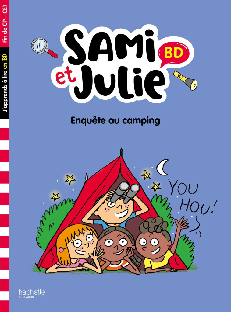 Sami et Julie BD Fin de CP-CE1 - Enquête au camping - Thérèse Bonté, Emmanuelle Massonaud - HACHETTE EDUC