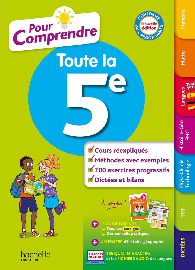 Pour Comprendre Toutes Les Matières 5E - Isabelle Lisle, Catherine Reynaud, Pierre Reynaud, Sébastien Dessaint, André Michoux, Ana Bessais Caballero, Malorie Gorillot, Ulrike Jacqueroud - HACHETTE EDUC