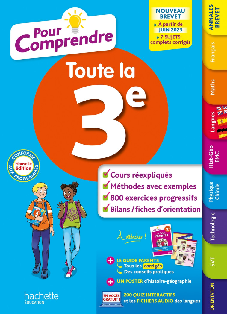 Pour Comprendre Toutes Les Matières 3E - Isabelle Lisle, Ulrike Jacqueroud, Christophe Saïsse, Sébastien Dessaint, Fabienne Ottevaere, Laurence Péchiné-Gautré, Brigitte Réauté, Michèle Laskar, Philippe Rousseau, Malorie Gorillot, Michèle Blanc, Dominique 