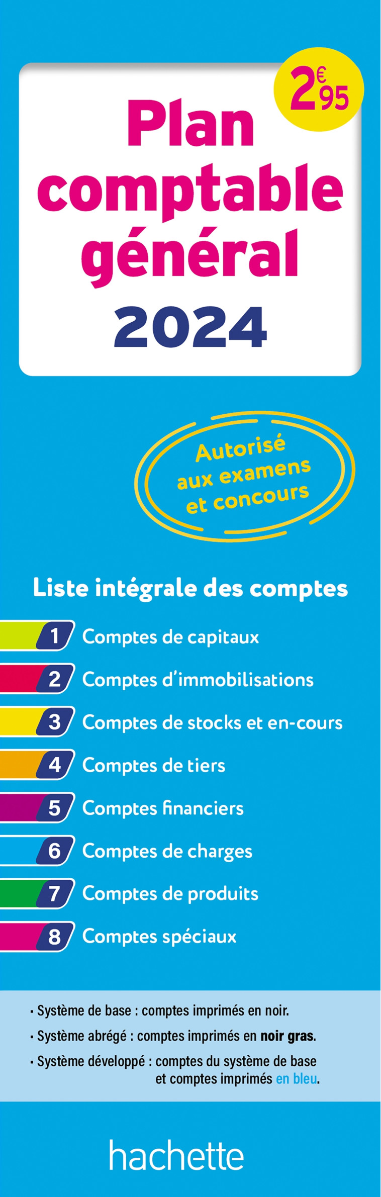 Plan comptable général PCG 2024/2025 (autorisé aux examens et concours) - Daniel Sopel - HACHETTE EDUC