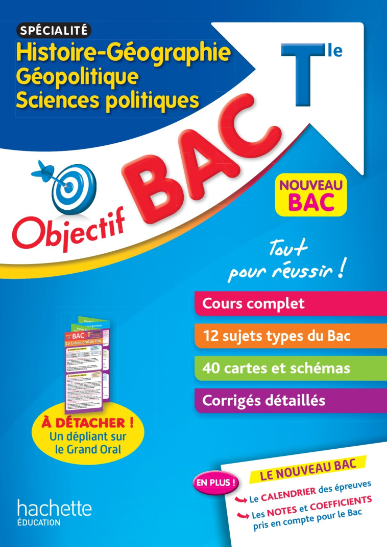 Objectif Bac - Spécialité Histoire-Géographie, Géopolitique, Sc. Politiques Term - Vincent Adoumié - HACHETTE EDUC