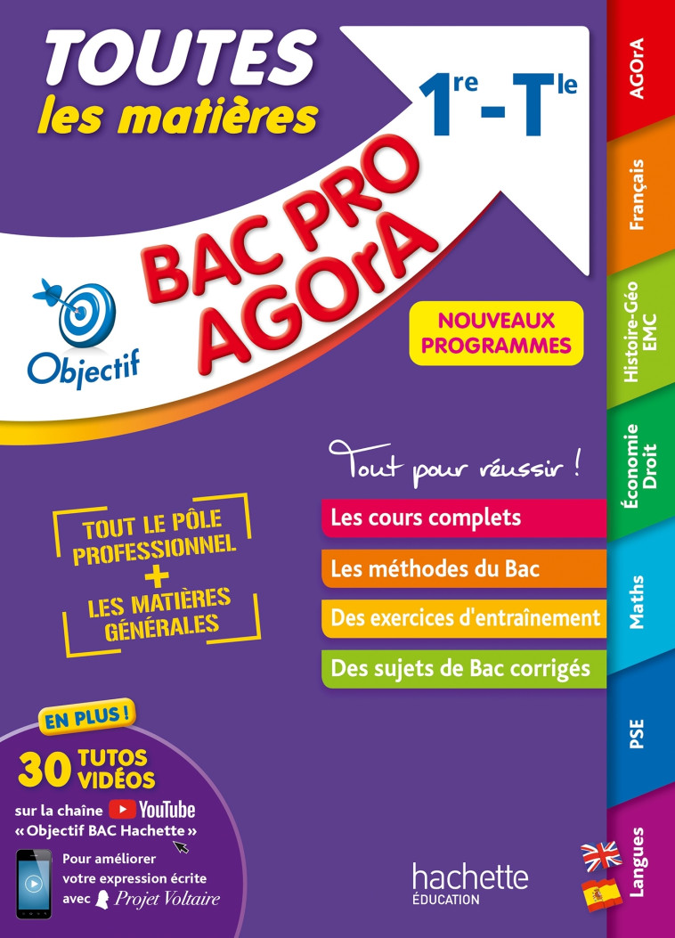 Objectif BAC PRO AGORA (1re et Term) - Toutes les matières Bac 2024 - Alain Prost, Florence Dedeyan, Jean-Yves Gola, Emmanuelle Herry, Michael Salaun, Nathalie Rubaud, Delphine Roberjot Duthion, Sylvain Marlot, Loïc Valentin, Jérémie Garcio, Marc Geronimi