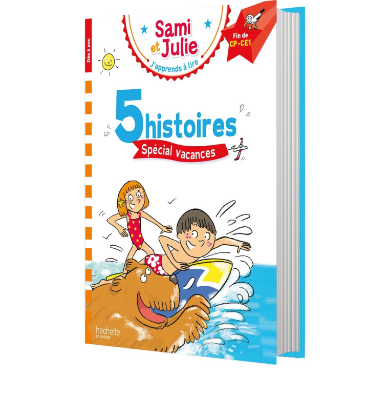 Sami et Julie Fin CP-CE1 - 5 histoires spécial vacances - Thérèse Bonté, Emmanuelle Massonaud - HACHETTE EDUC