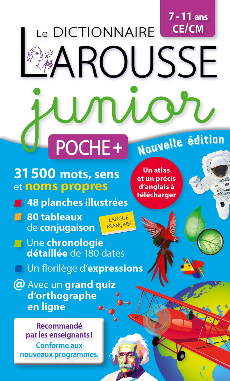 DICTIONNAIRE LAROUSSE JUNIOR POCHE PLUS -  Collectif - LAROUSSE