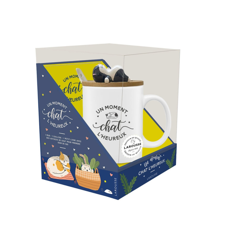 MUG UN MOMENT CHAT L-HEUREUX - XXX - LAROUSSE