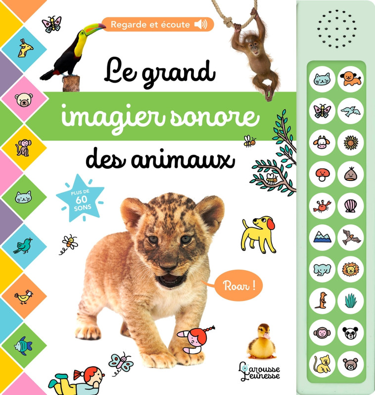 Le grand imagier sonore des animaux -  Cogumelo Club - LAROUSSE