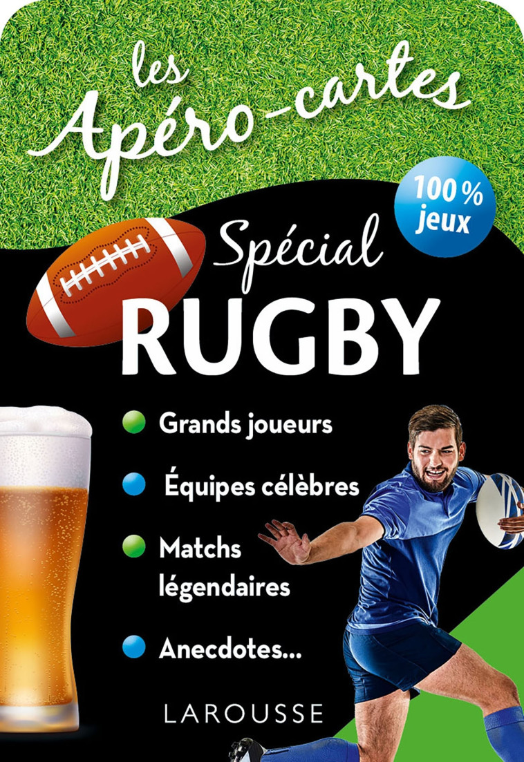 APERO-CARTES SPECIAL RUGBY -  Collectif - LAROUSSE