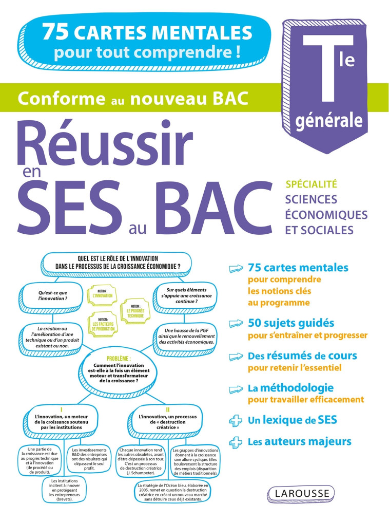 REUSSIR L-EPREUVE DE SPECIALITE SES AU BAC - TLE GENERALE - Arthur Guezengar - LAROUSSE