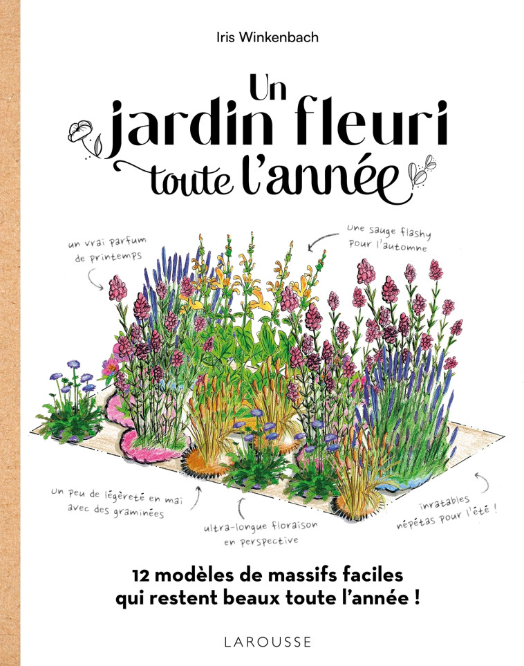 Un jardin fleuri toute l'année - Iris Winkenbach - LAROUSSE