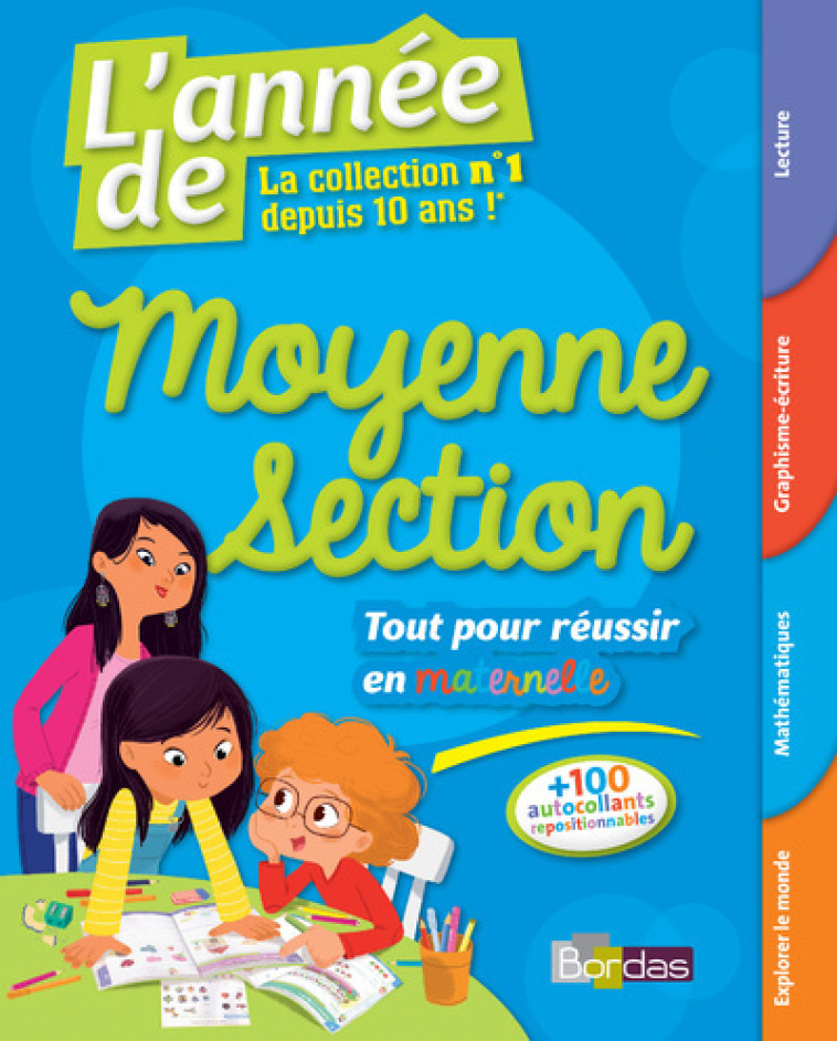 L-ANNEE DE MOYENNE SECTION - TOUT POUR REUSSIR EN MATERNELLE - Ginette Grandcoin-Joly - BORDAS