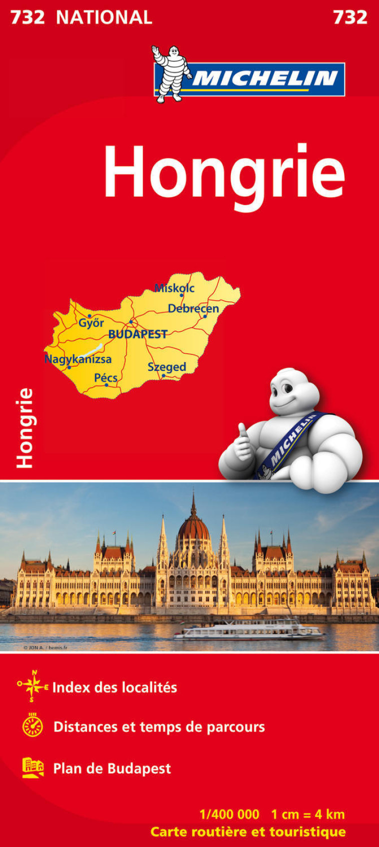 Carte Nationale Hongrie / Hongarije - XXX - MICHELIN