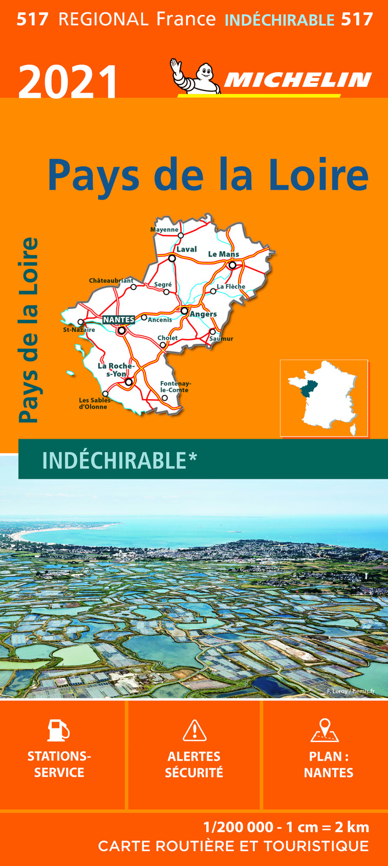 Carte Régionale Pays de la Loire 2021 - XXX - MICHELIN