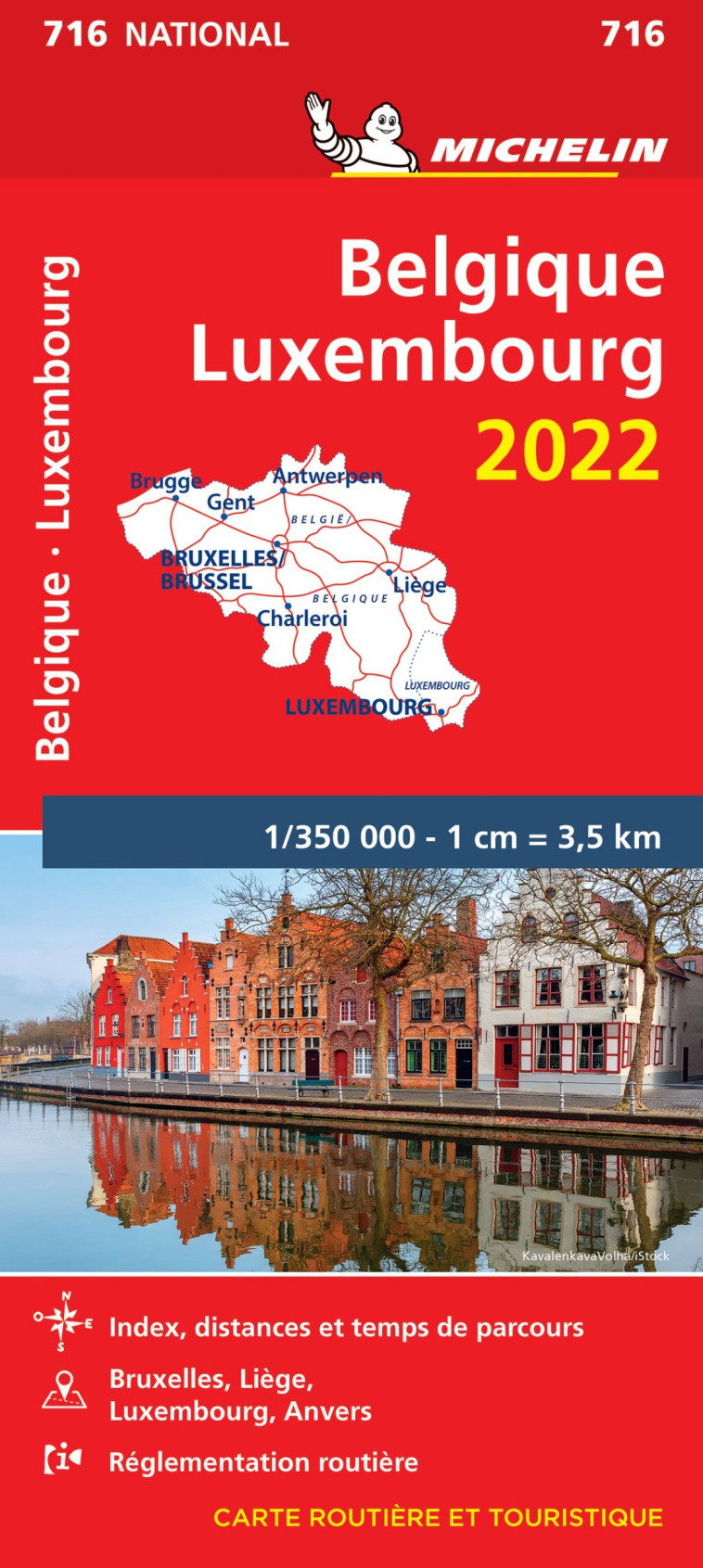 Carte Nationale Belgique, Luxembourg 2022 - XXX - MICHELIN