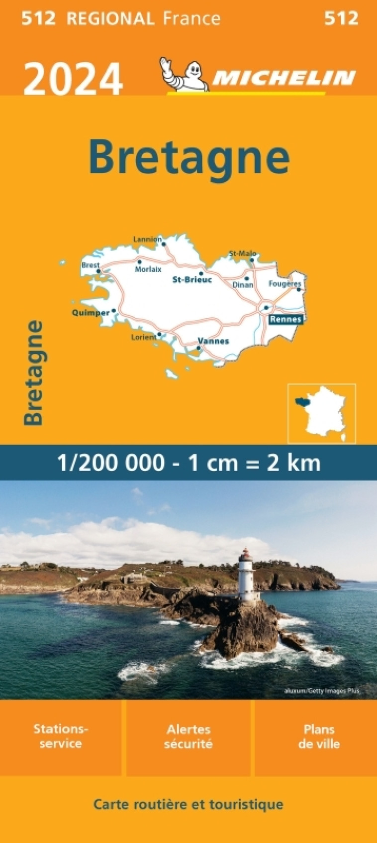 Carte Régionale Bretagne 2024 - XXX - MICHELIN