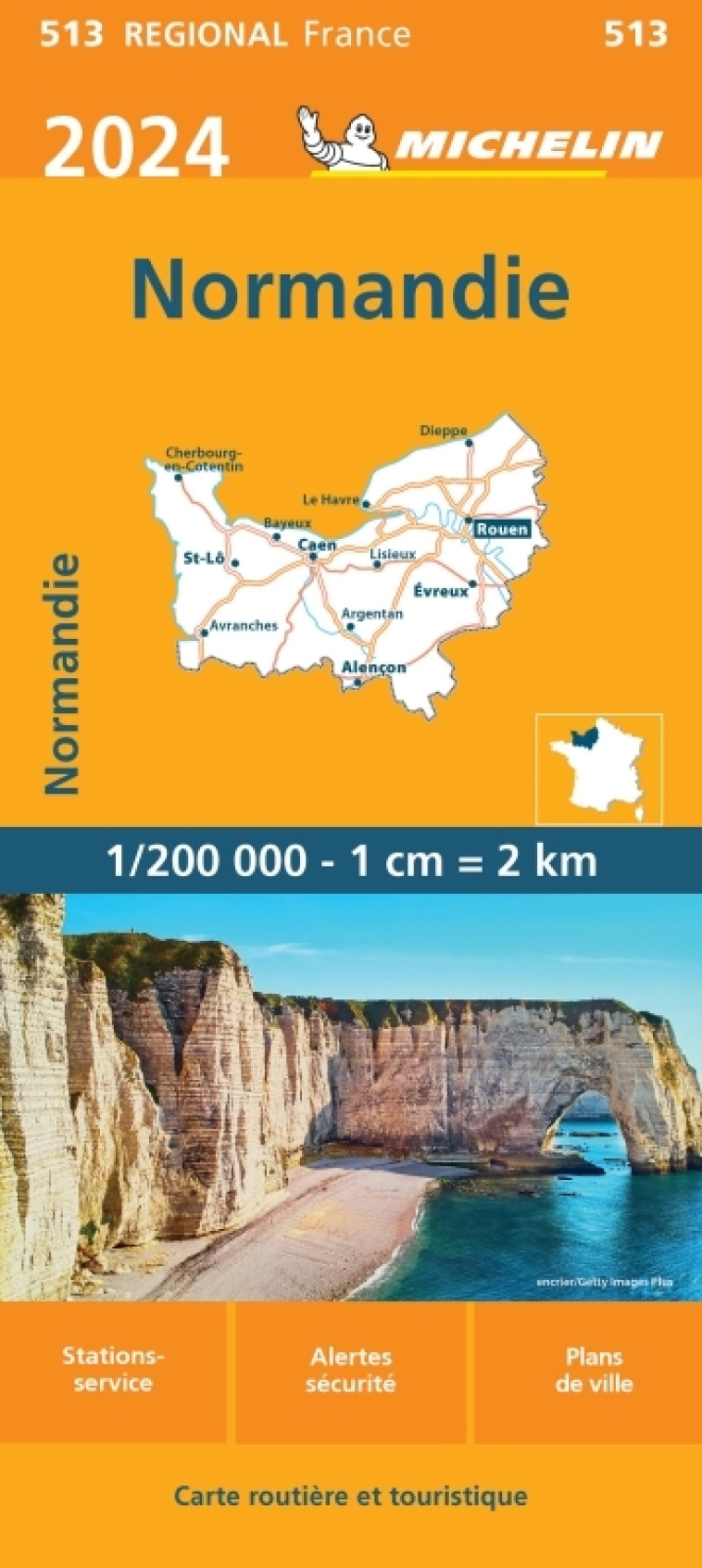 Carte Régionale Normandie 2024 - XXX - MICHELIN