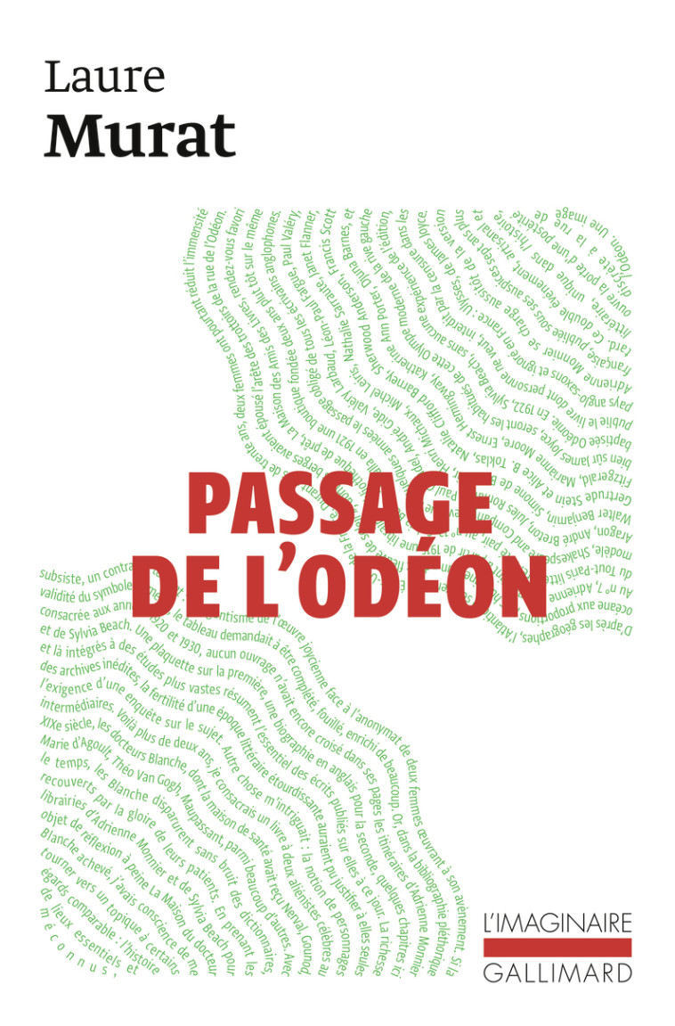 Passage de l'Odéon -  LAURE MURAT, Laure Murat - GALLIMARD