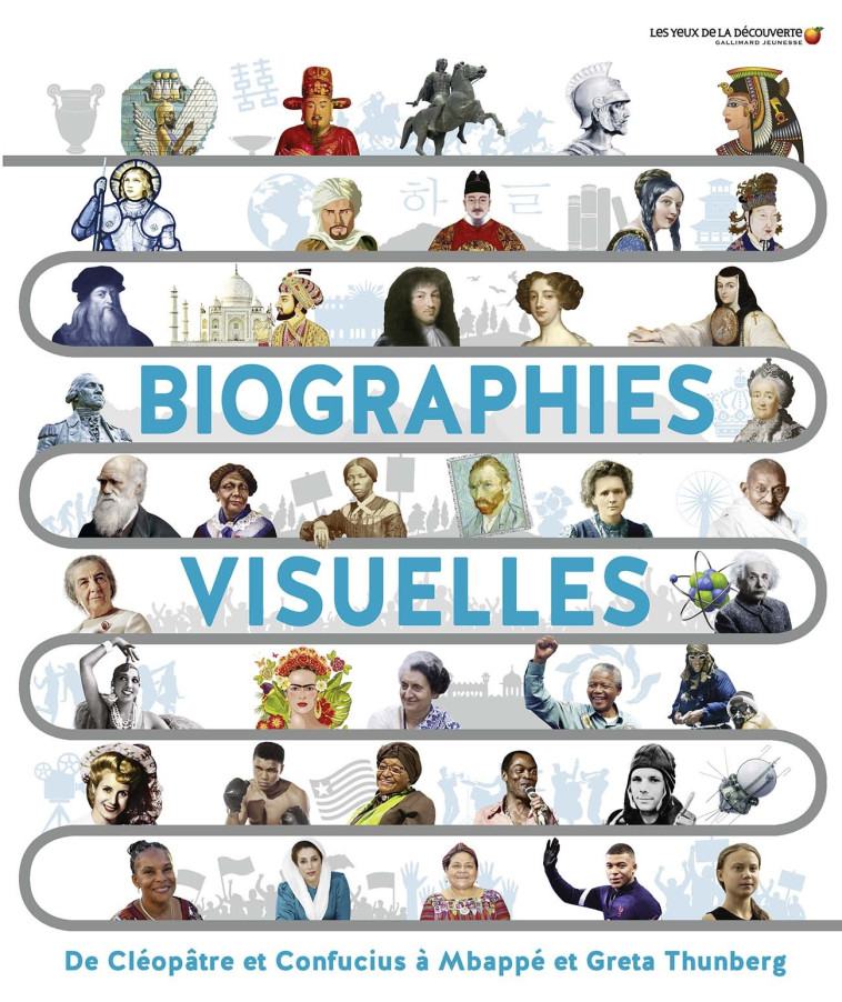 Biographies visuelles -  Collectif, Stéphanie Alglave, Bruno Porlier, Bérengère Viennot - GALLIMARD JEUNE