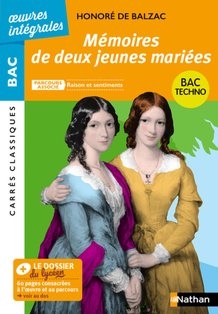 Mémoires de deux jeunes mariés de Balzac - Honoré de Balzac, Florence Renner - NATHAN