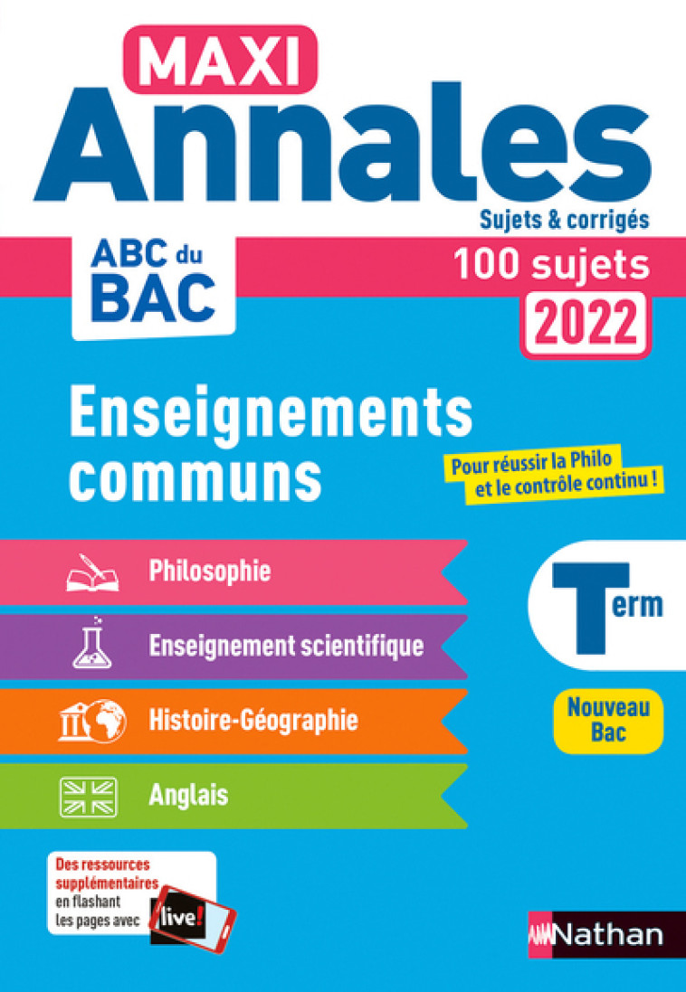 Tout en un Annales BAC 2022 - CC Terminale - Corrigé - Collectif Collectif,  Collectif - NATHAN