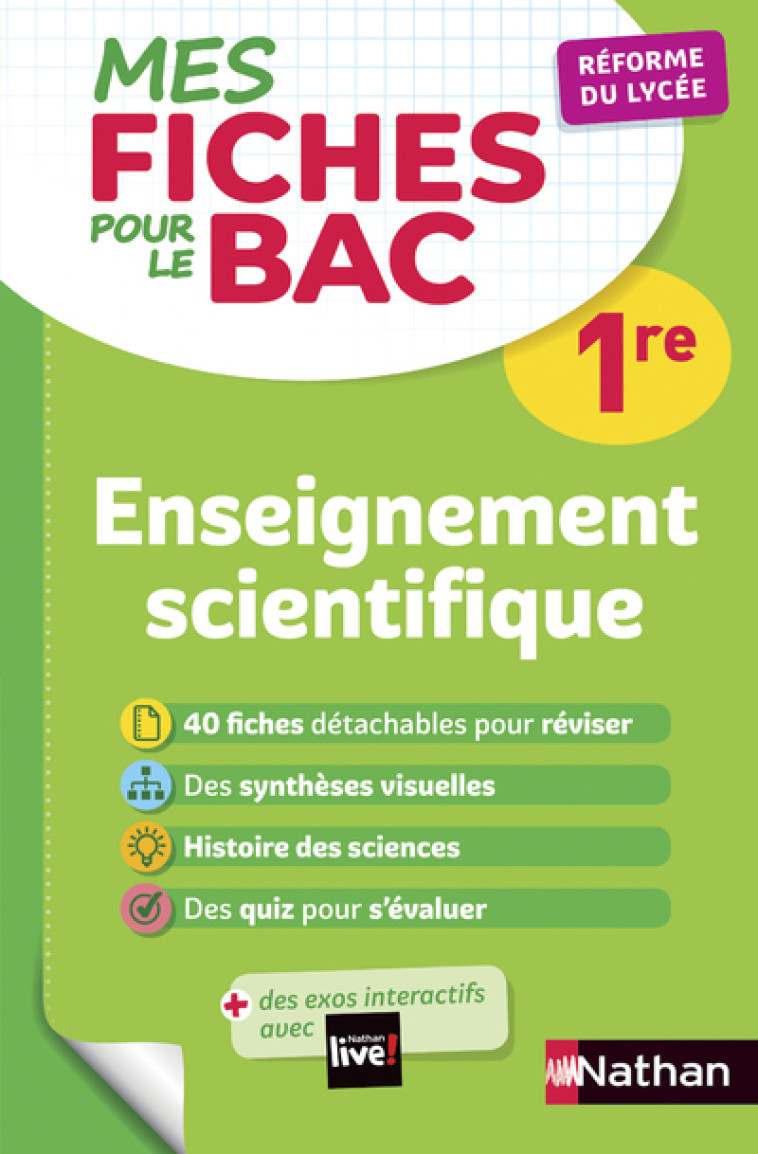 Mes Fiches ABC pour le BAC Enseignement Scientifique 1re - Christian Camara, Claudine Gaston, Karine Marteau-Bazouni, Christian Camara, Claudine Gaston, Karine Marteau-Bazouni - NATHAN