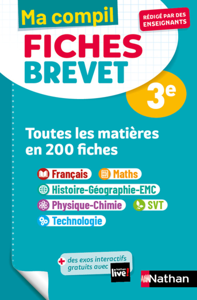 Compil Fiches Brevet Toutes les matières - Nicolas Coppens - NATHAN