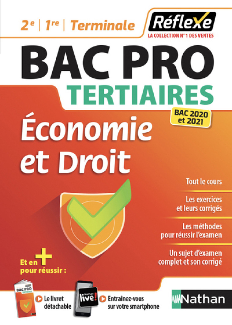 Economie et Droit Bac pro (2ème/1ère/Term) Tertiaires - (Guide Réflexe N9) - 2020 - Hélène Millaret, Martine Deconinck - NATHAN