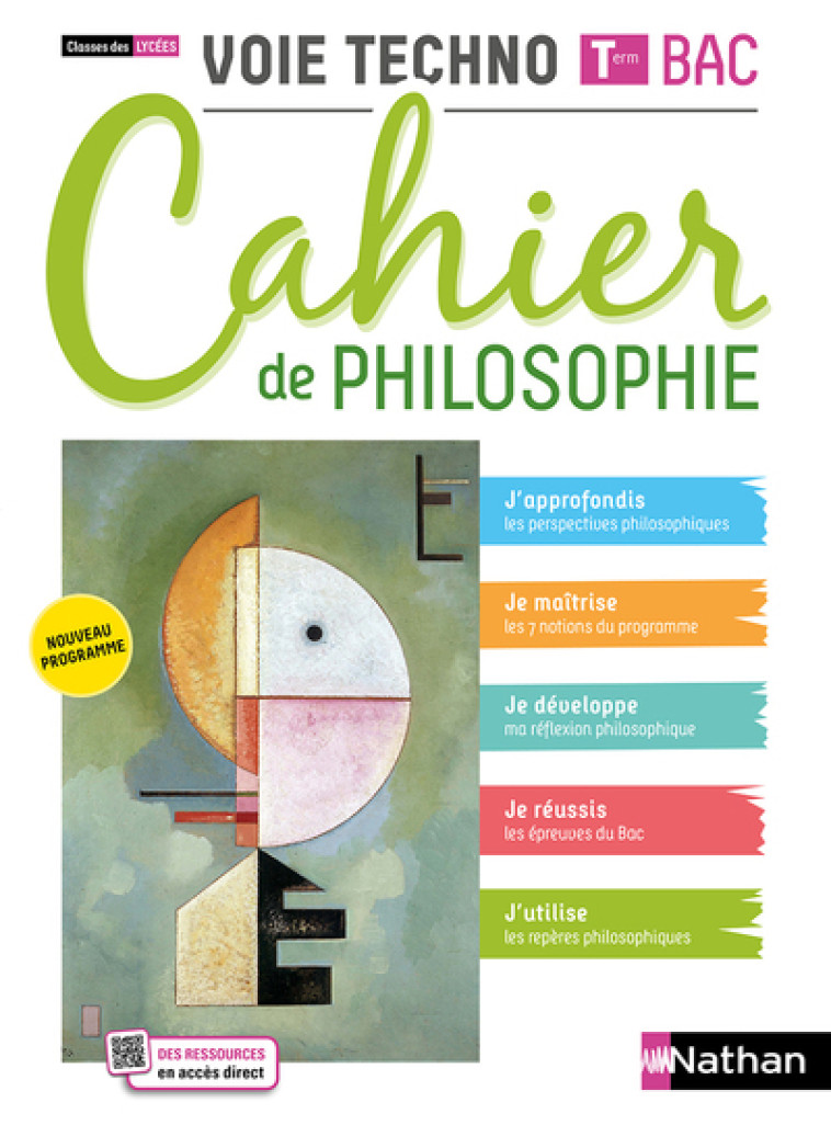 Cahier de philo - Term Voie Technologique - Elève 2021 - Patrice Rosenberg, Charlotte Terouane - NATHAN