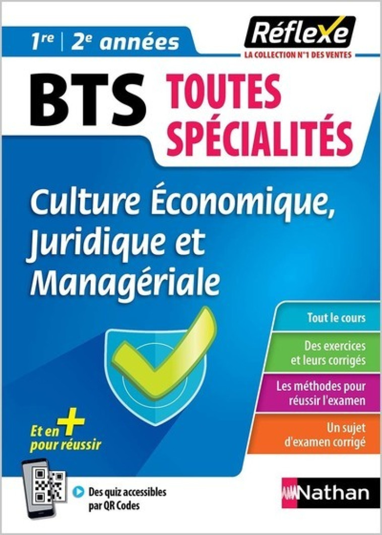 Mémo BTS - Culture Économique, Juridique et Managériale - Toutes les filières - Réflexe - N° 27 - Isabelle Delzant, Xavier Le Ven, Patrick Mercati - NATHAN