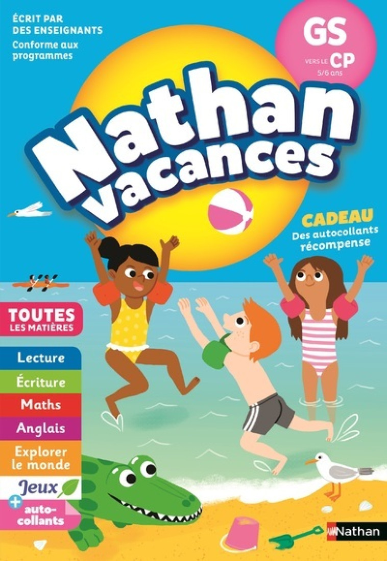 Cahier de Vacances Maternelle GS vers CP 5/6 ans - Christelle Chambon, Sandrine Guillore-Chotard - NATHAN