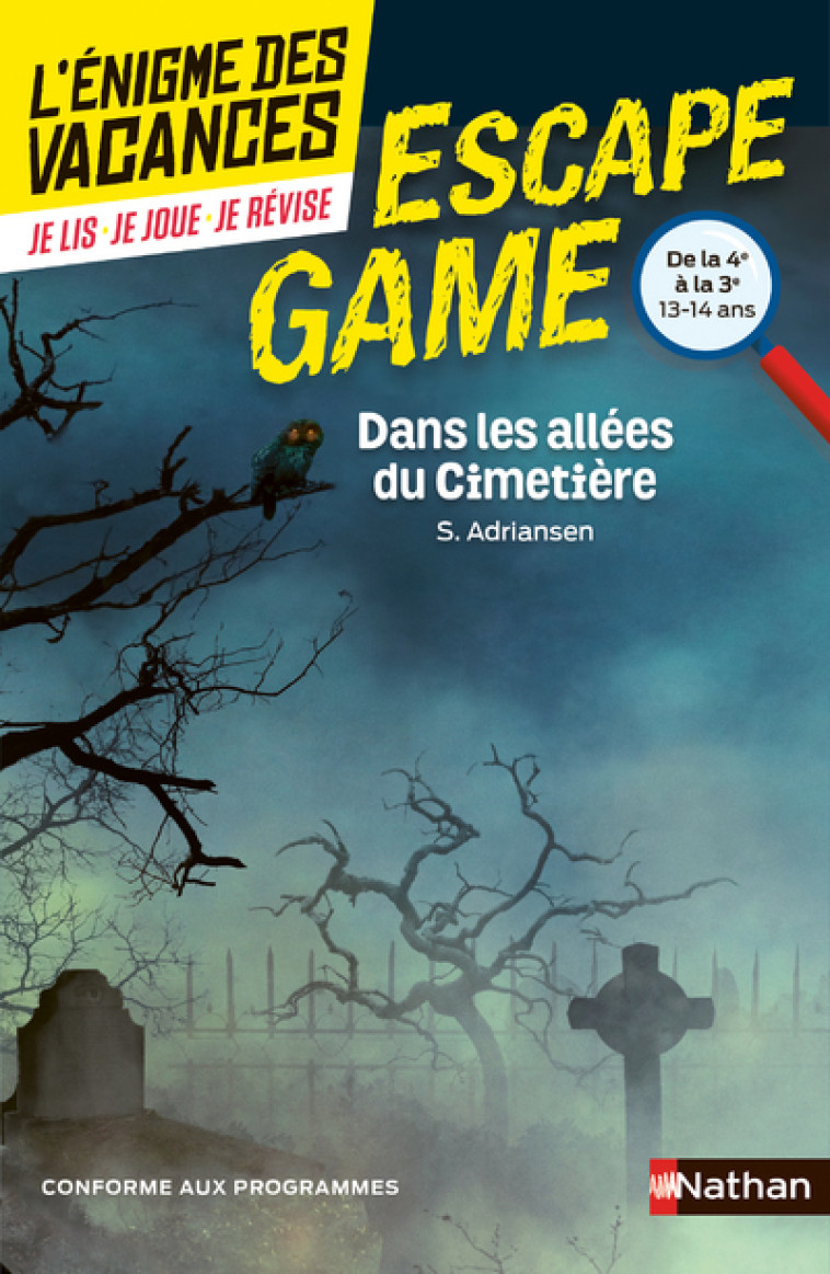 Dans les allées du cimetière - Sophie Adriansen, Romain Ronzeau - NATHAN