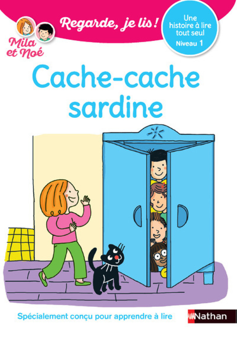 Regarde je lis ! Une histoire à lire tout seul - Cache-cache sardine Niveau 1 - Éric Battut, Nathalie Desforges - NATHAN