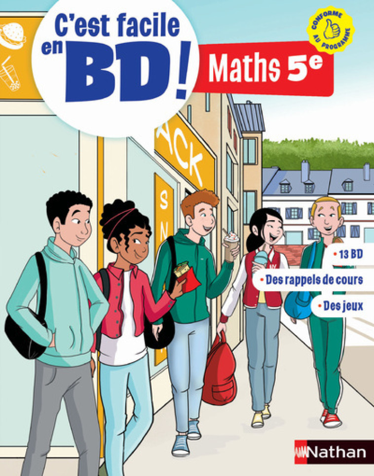 C'est facile en BD ! Maths 5ème - Axelle Soto, Carbone Carbone, Chadia Loueslati,  Carbone, Axelle Soto,  Carbone, Chadia Loueslati - NATHAN