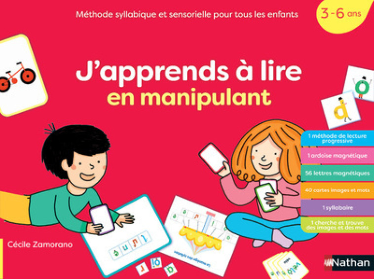 Coffret Méthode de lecture: J'apprends à lire en manipulant (3-6 ans) - Cécile Zamorano, Pepillo Pepillo,  Pepillo, Cécile Zamorano,  Pepillo - NATHAN