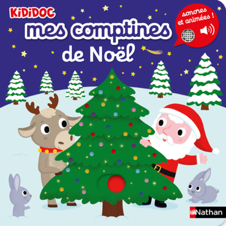 Mes comptines de Noël - Kididoc - Nathalie Choux, Morgane Raoux - NATHAN